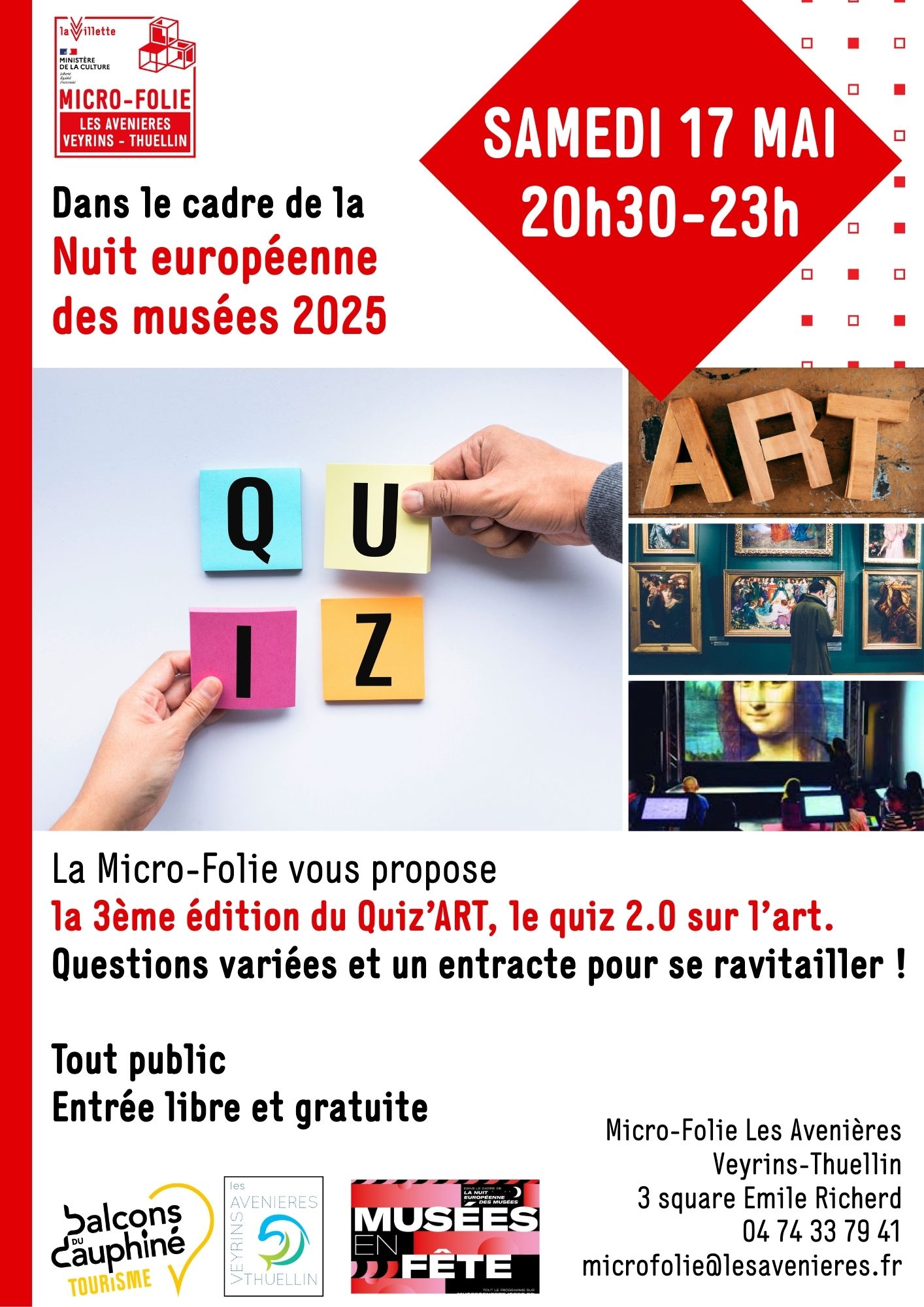 3e édition du quiz'art_Les Avenières Veyrins-Thuellin