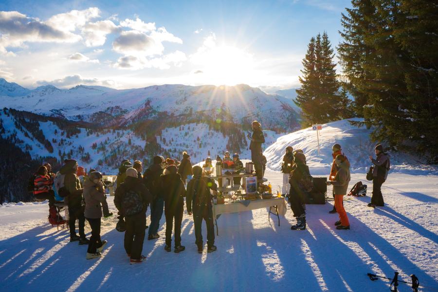 petit déjeuner au sommet hiver 1