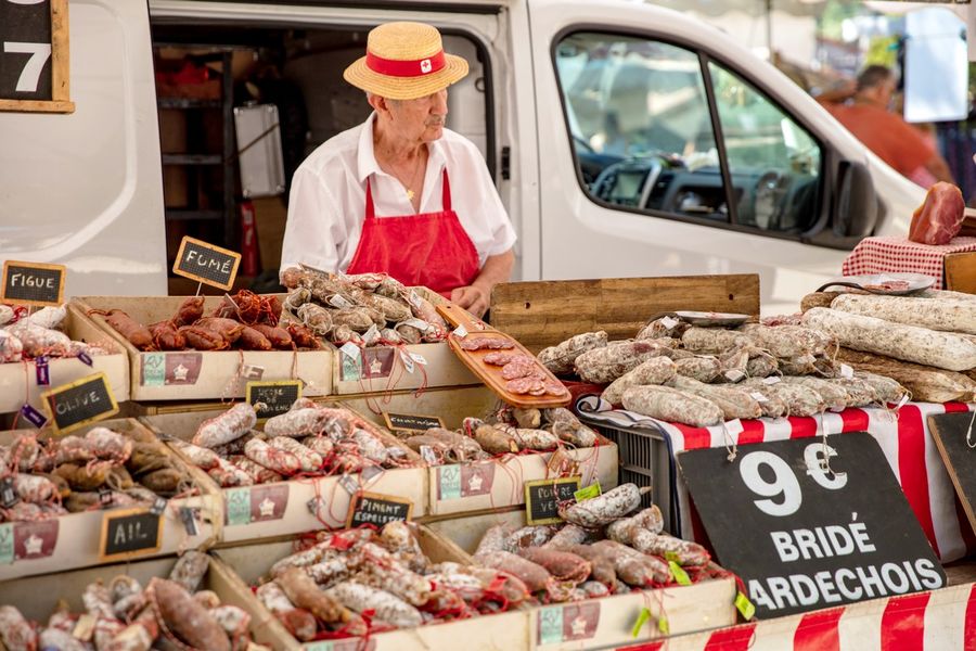 Marché de Jaujac