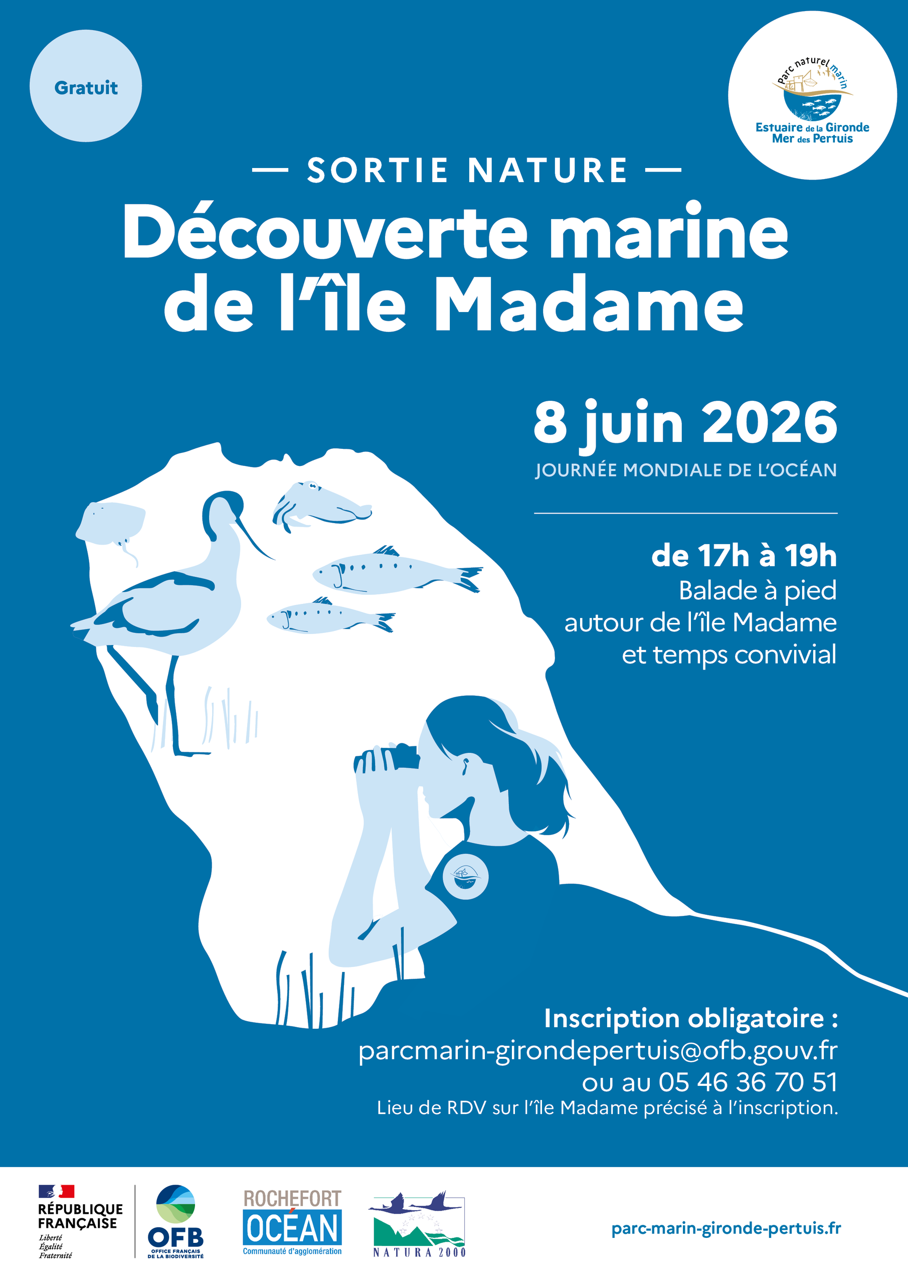 Sortie découverte marine de l'île Madame