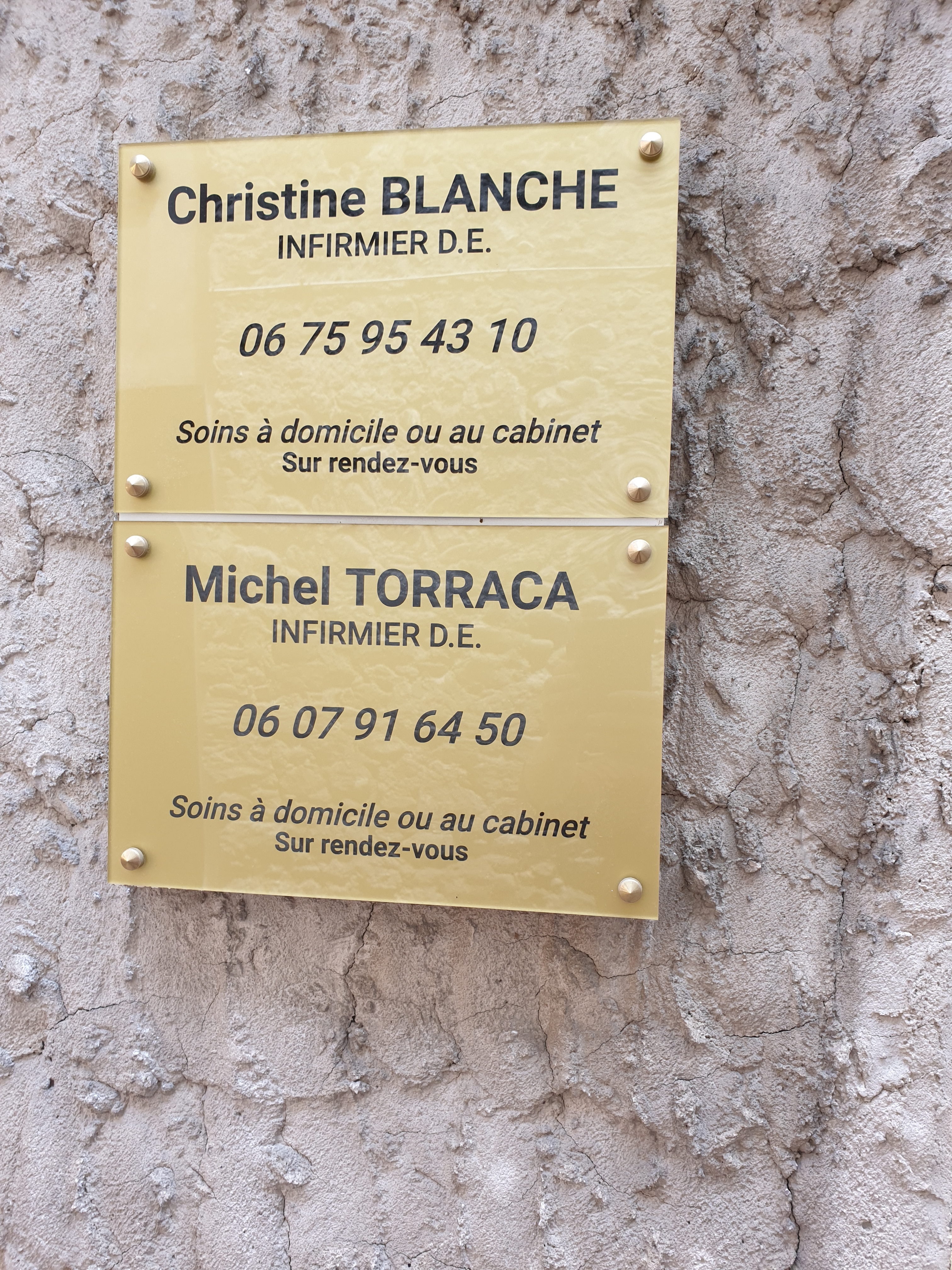 Plaque infirmière