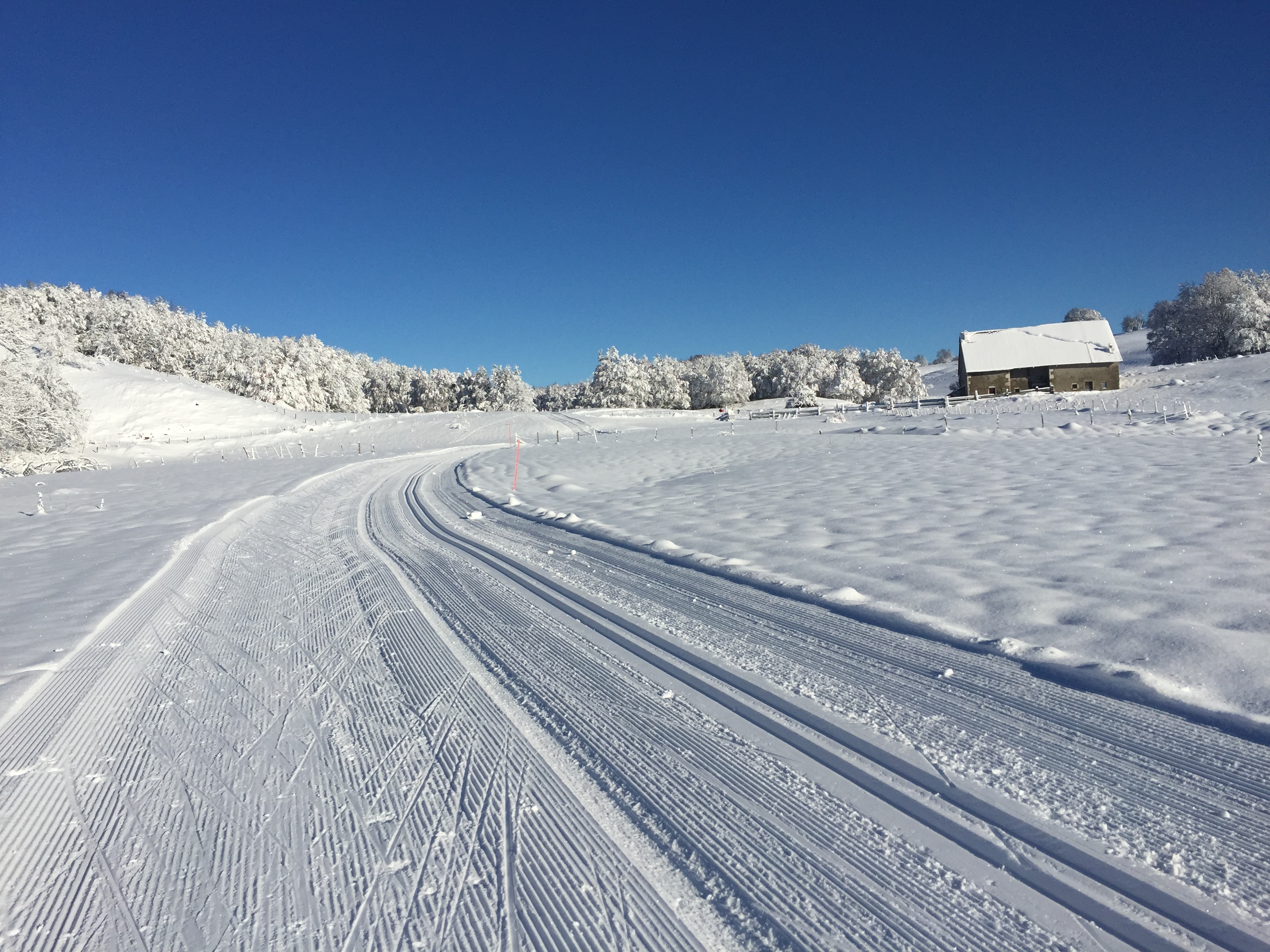 Piste verte de ski de fond du Plateau de Retord : La Vezeronce