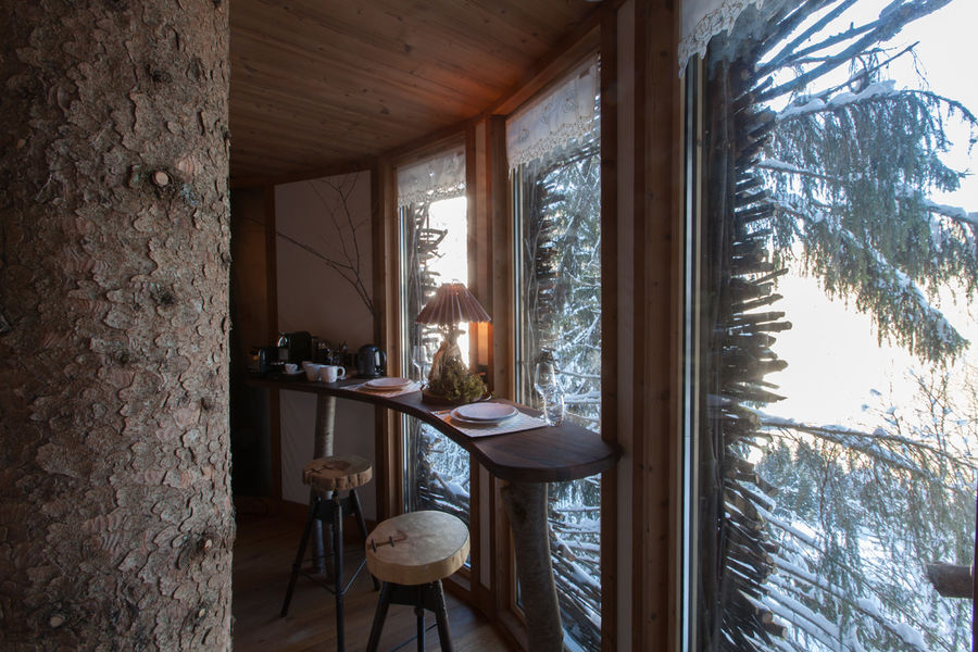 Cabane entre terre et ciel - Intérieur chambre