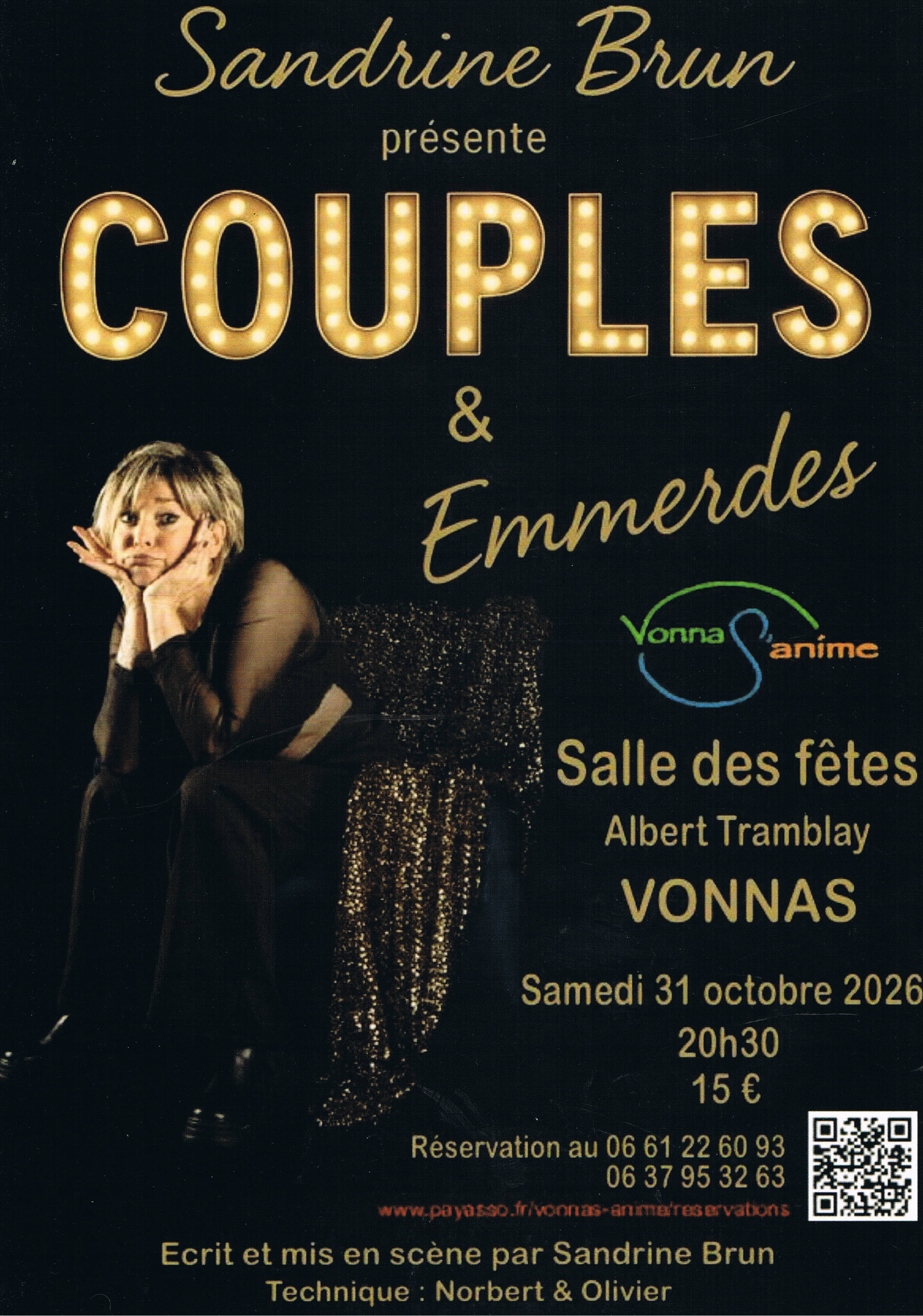 Sandrine Brun présente "Couples et emmerdes"