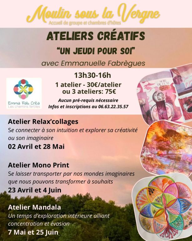 Atelier créatif "un jeudi pour soi"