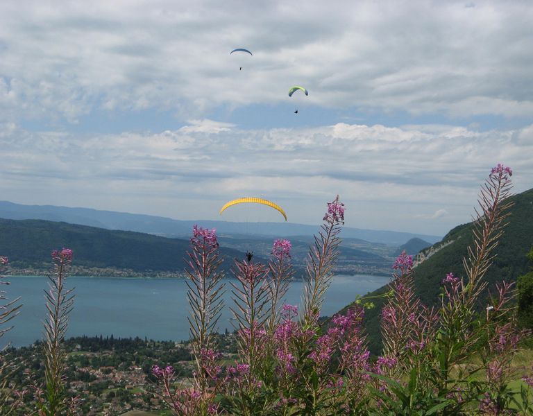 Camping avec vue sur lac Annecy