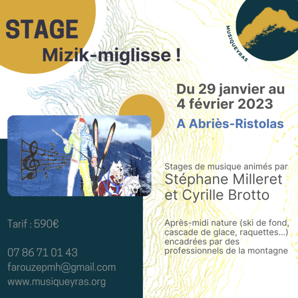 stage musiqueyras - © musiqueyras Stage mizik-miglisse - © musiqueyras