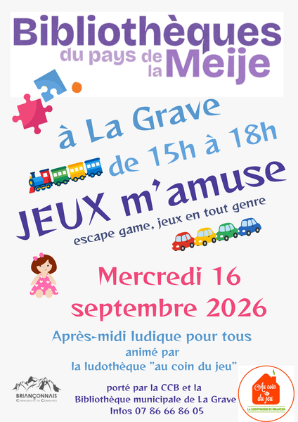 Après-midi 'Jeux m'amuse'