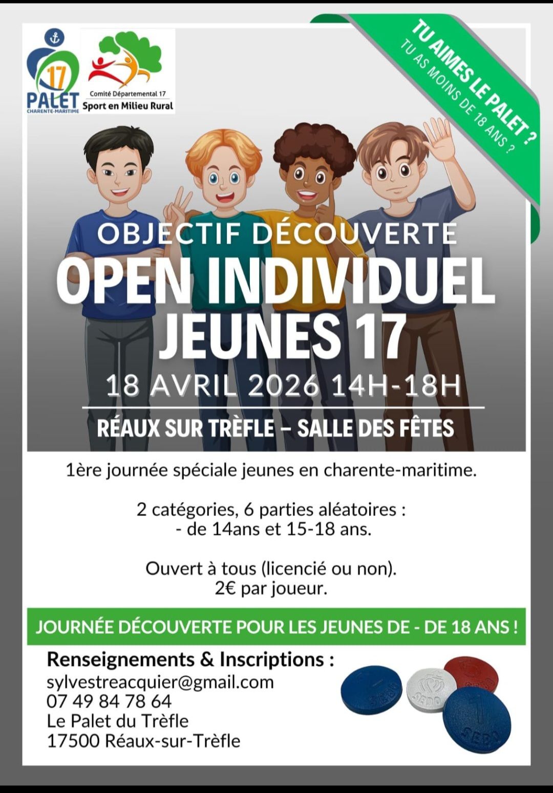 Palet : Open individuel jeunes 17