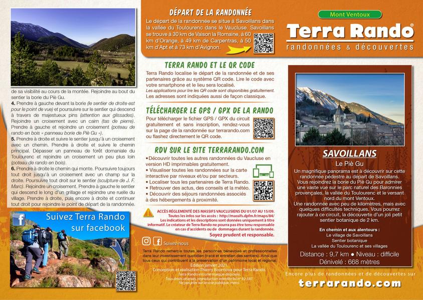 La randonnée de Savoillans 'Le Piè Gu' par Terra Rando_Savoillans