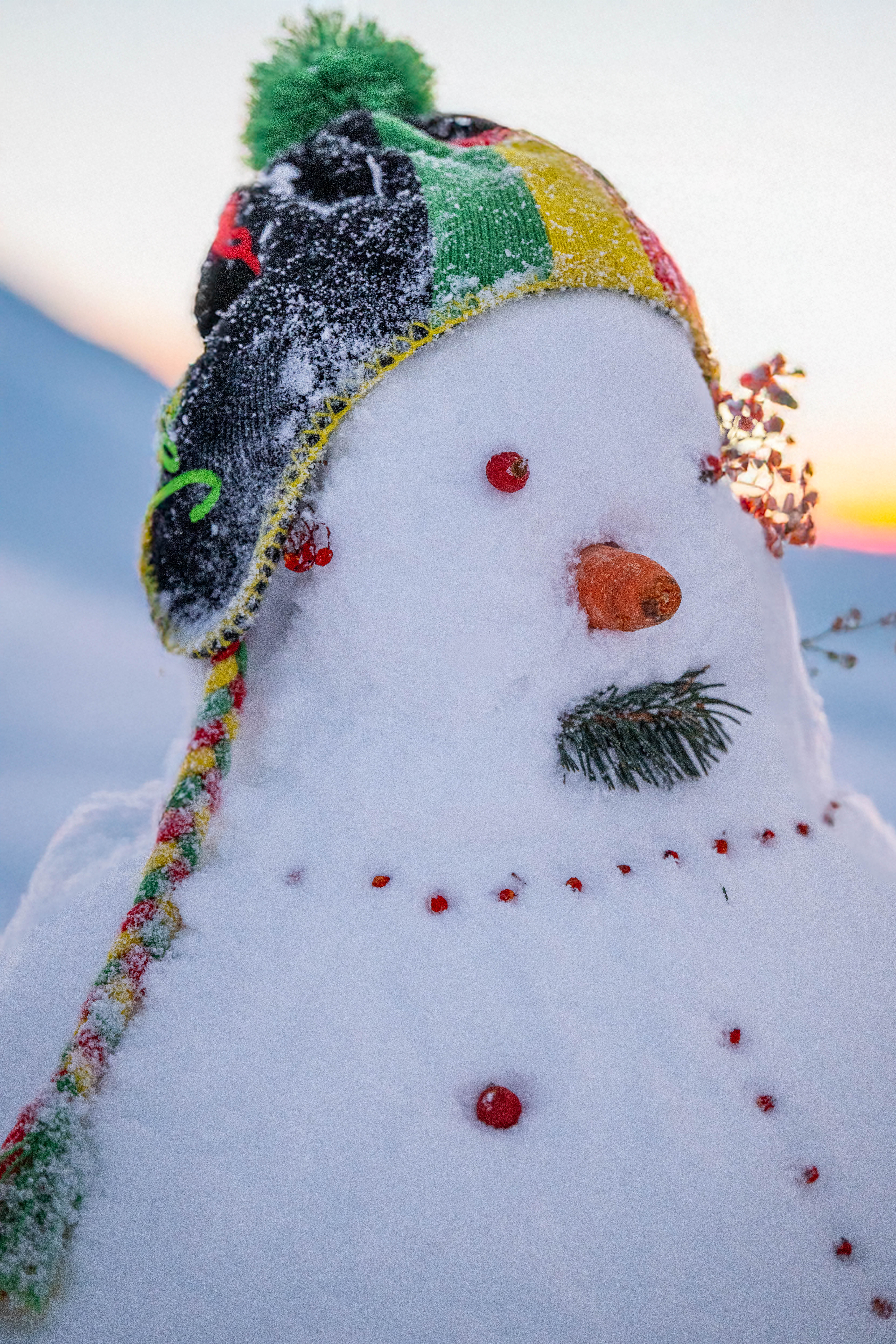Concours de bonhomme de neige sur le front de neige du Queyrelet !