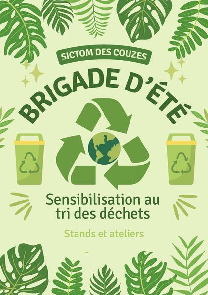 Brigade d'été : sensibilisation au tri des déchets