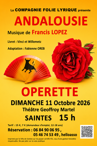OPERETTE ANDALOUSIE de Francis LOPEZ