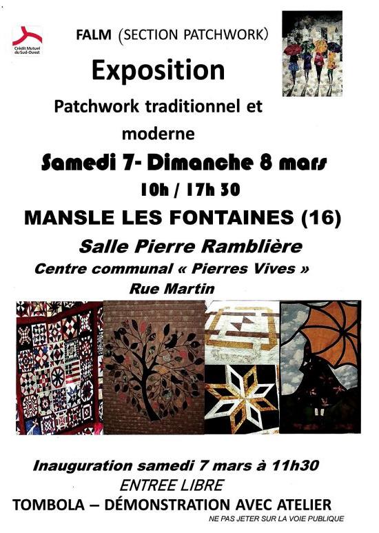 Exposition patchwork et moderne