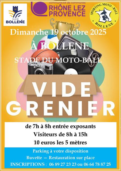 Vide grenier du moto ball_Bollène
