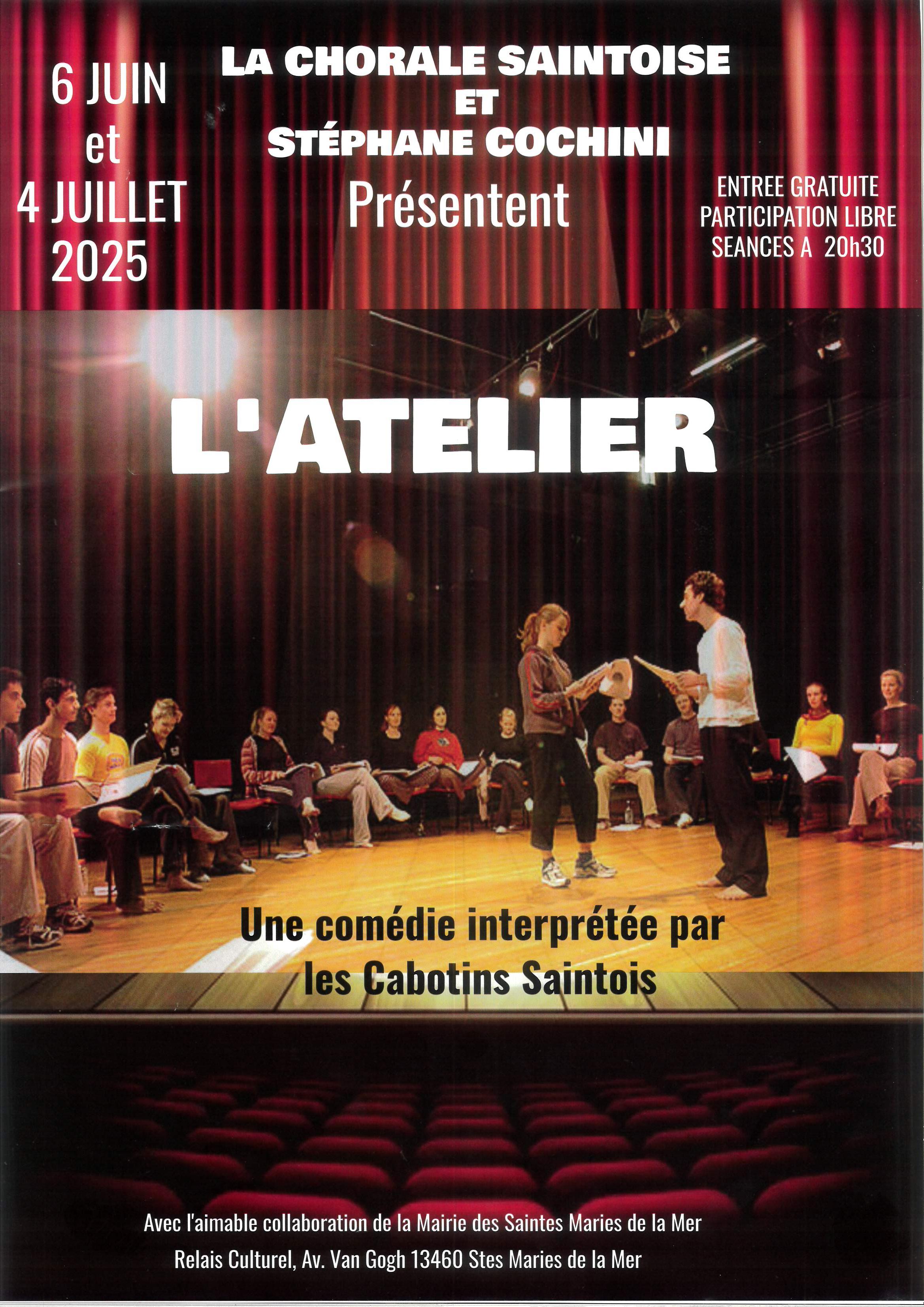 Spectacle de théâtre « L’atelier »