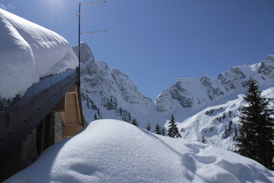Refuge des Tindérêts hiver