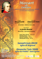 Concert Mozart en lumière - Eglise Sainte Thérèse - Brignoud