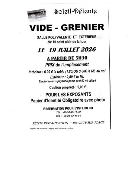 Vide greniers