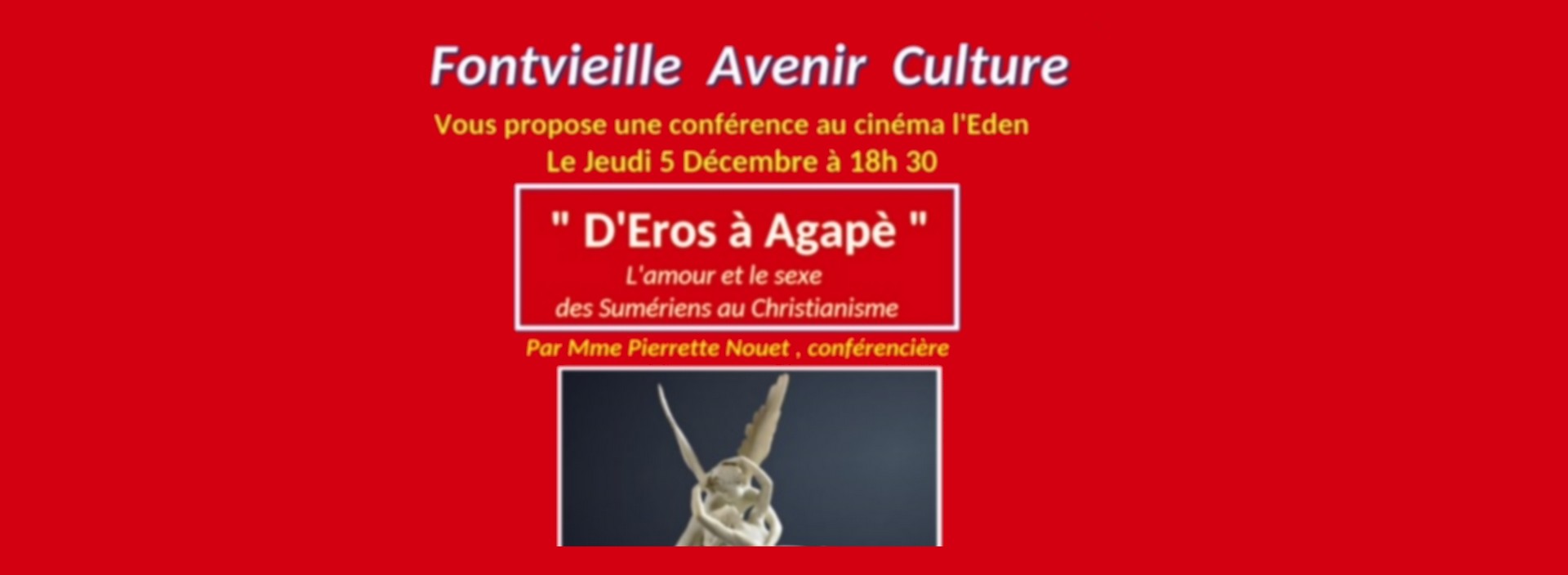 Conférence 'D'Eros à Agapé'