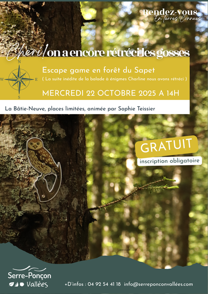 Rendez-vous en terres connues : Escape Game en forêt du Sapet !_La Bâtie-Neuve - © Serre Ponçon vallées