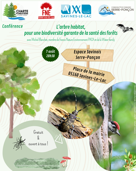 Conférence : L'arbre habitat, pour une biodiversité garante de la santé des forêts