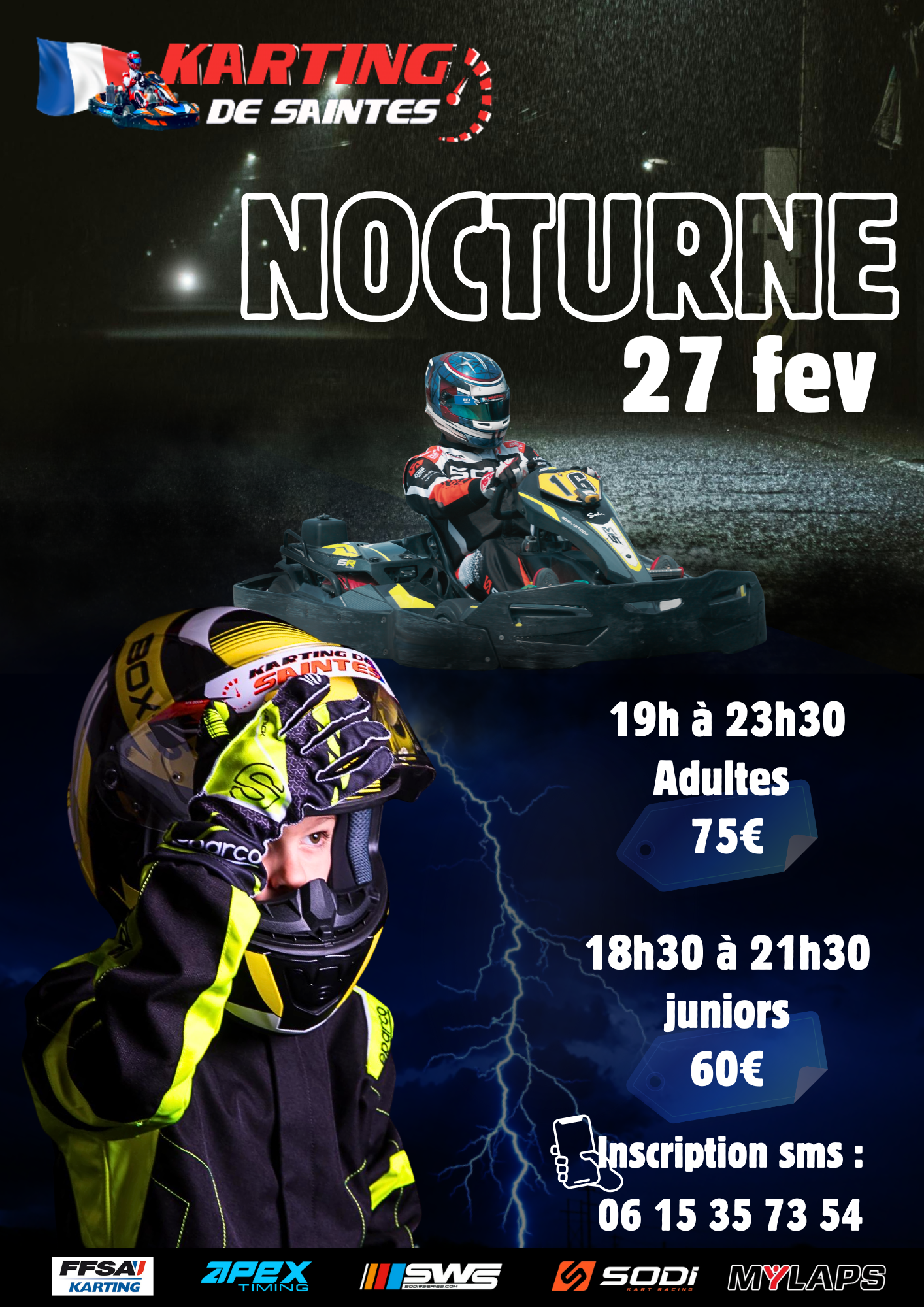 Nocturne au karting