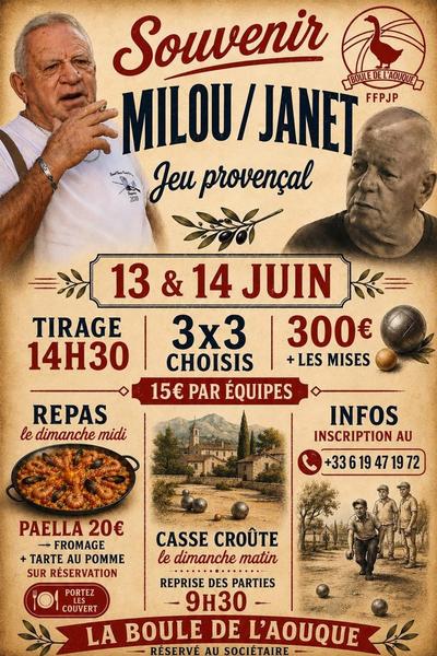 Souvenir Milou/Janet_Le Castellet