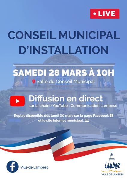Conseil municipal d'installation