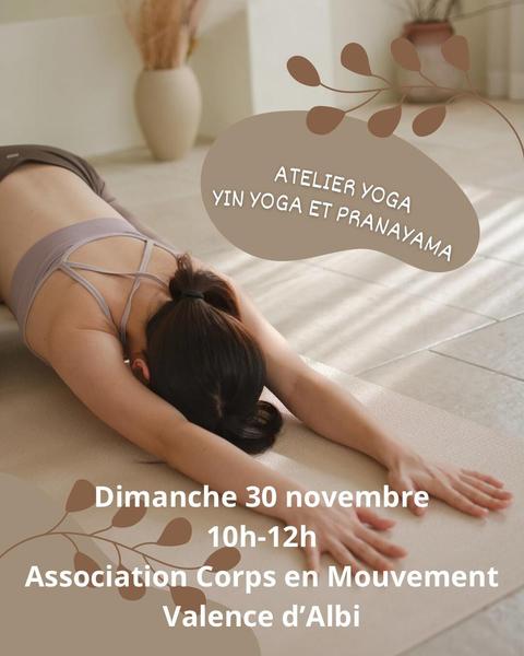 Atelier yoga à Valence d'Albigeois