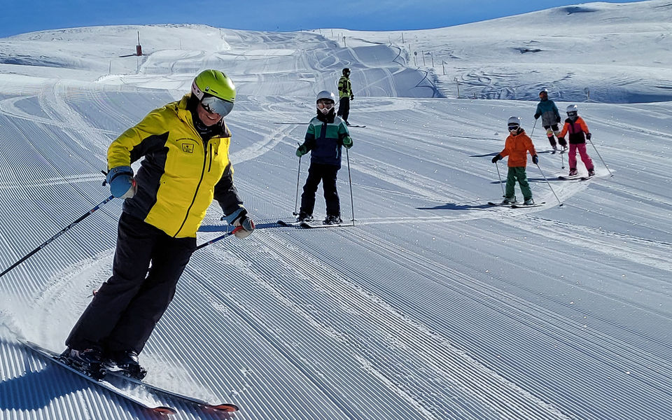 Private ski lessons for adults or children