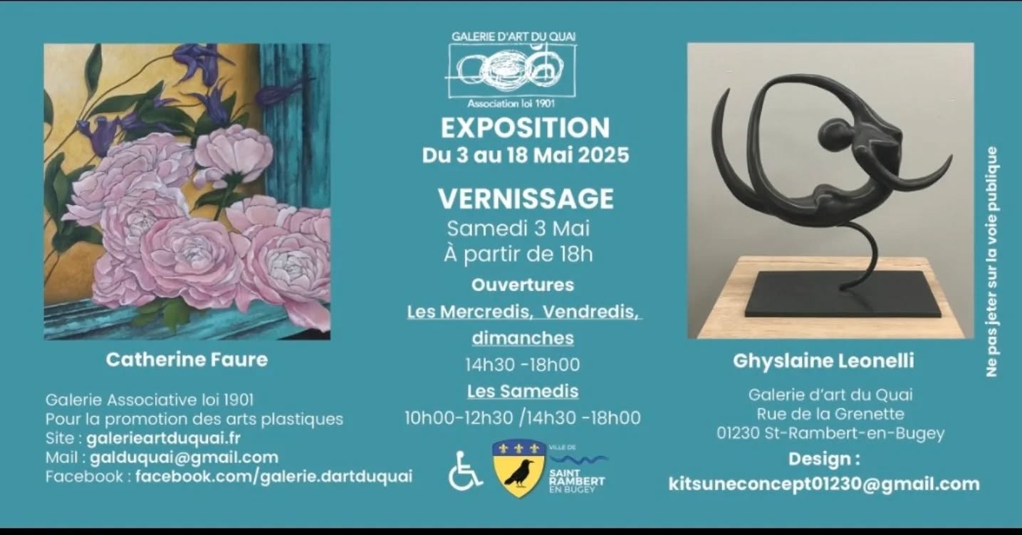 Expositon à la Galerie d'Art du Quai