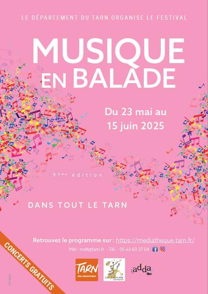 Affiche Musique en Balade 2025