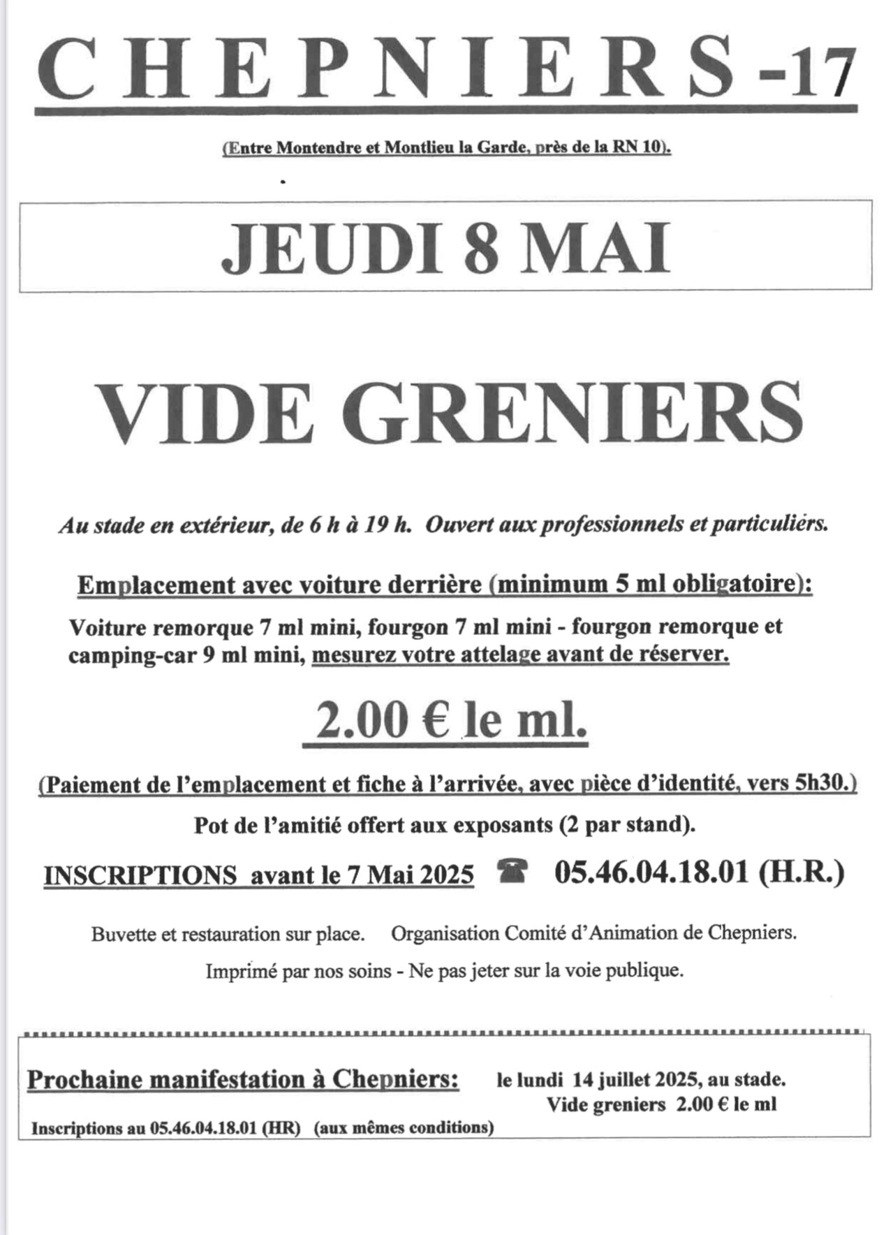 Vide greniers
