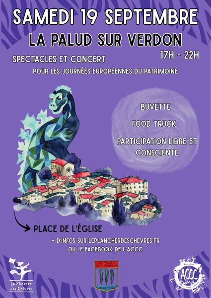 Spectacles et concert pour les Journées Européennes du Patrimoine