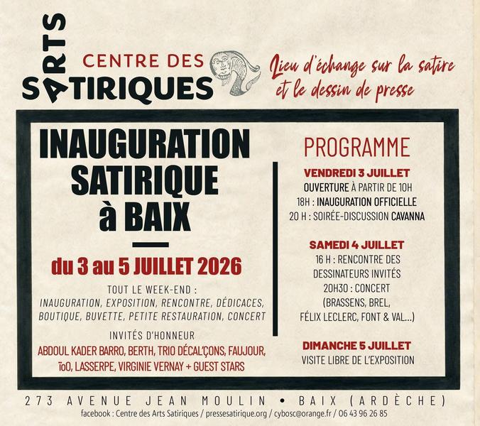 Inauguration satirique à Baix_Baix