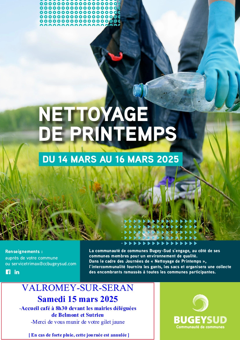 Printemps du nettoyage à Valromey sur Séran