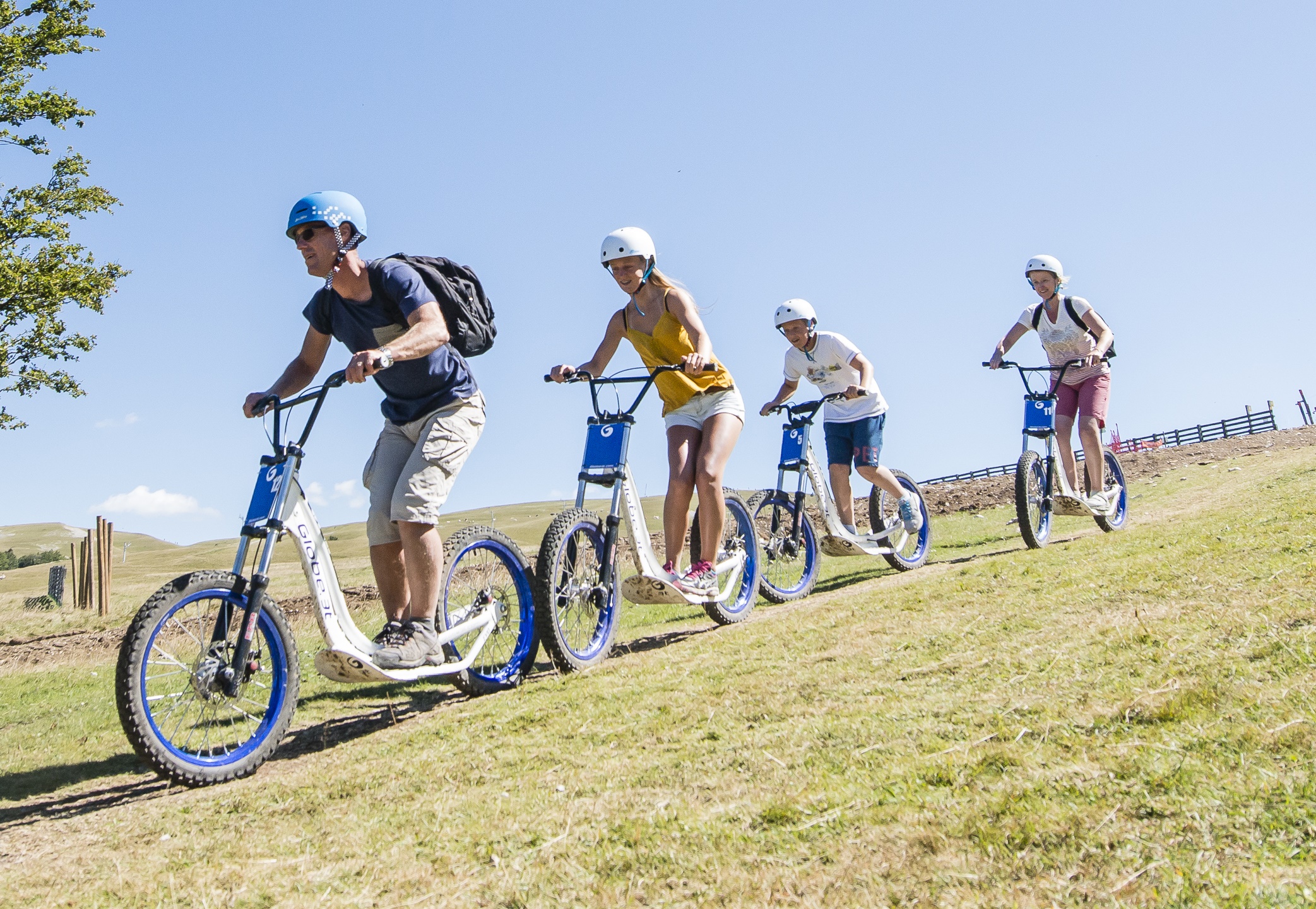 Trottinettes de descente