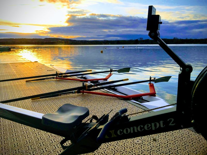 Bateau et concept2 rameur