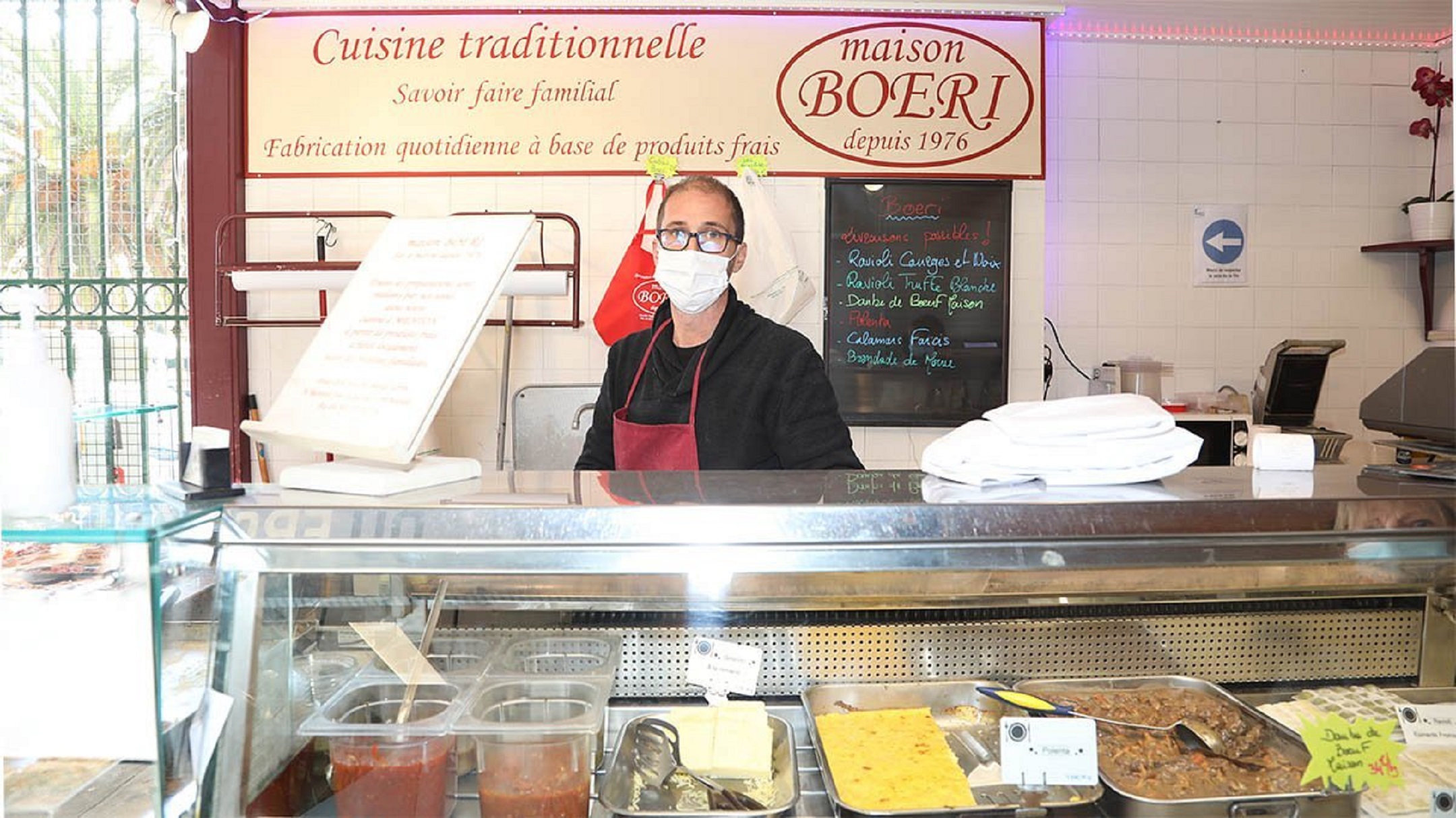 Etale de la Masion Boeri aux halles municipales de Menton