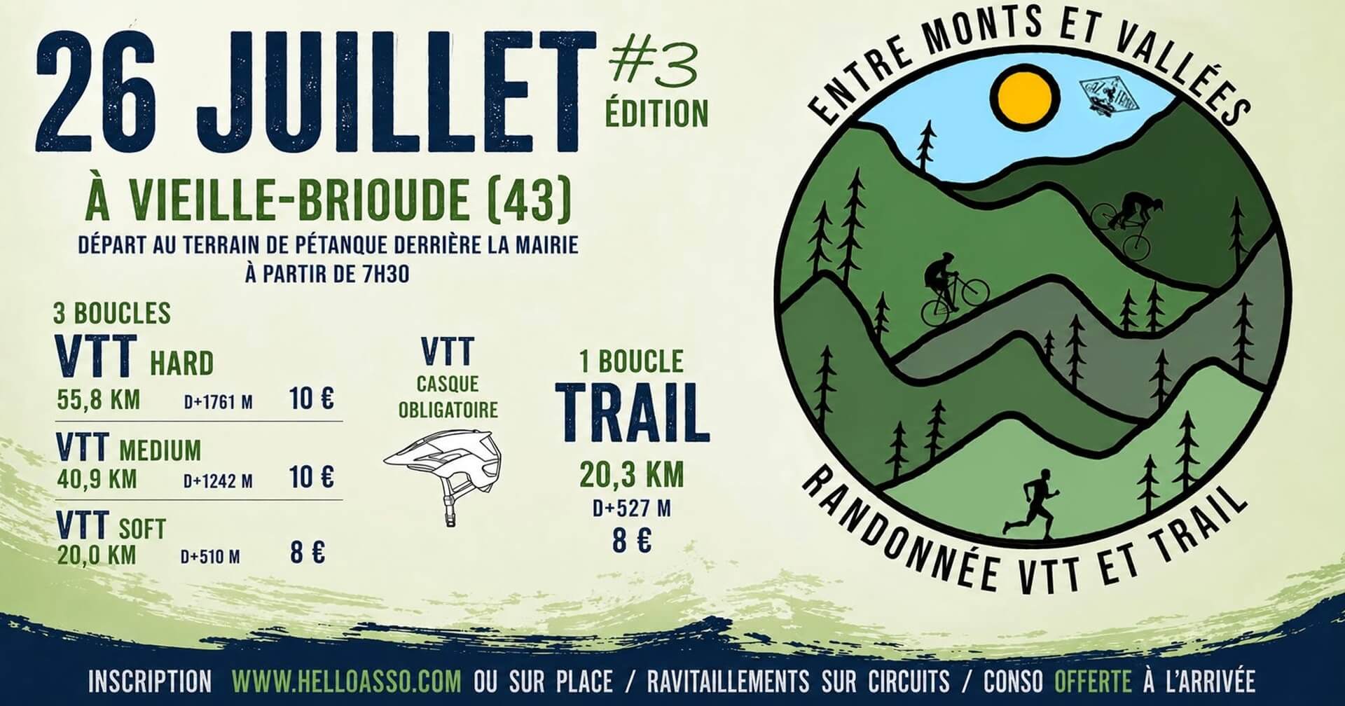 Randonnée VTT et Trail Entre Monts et Vallées