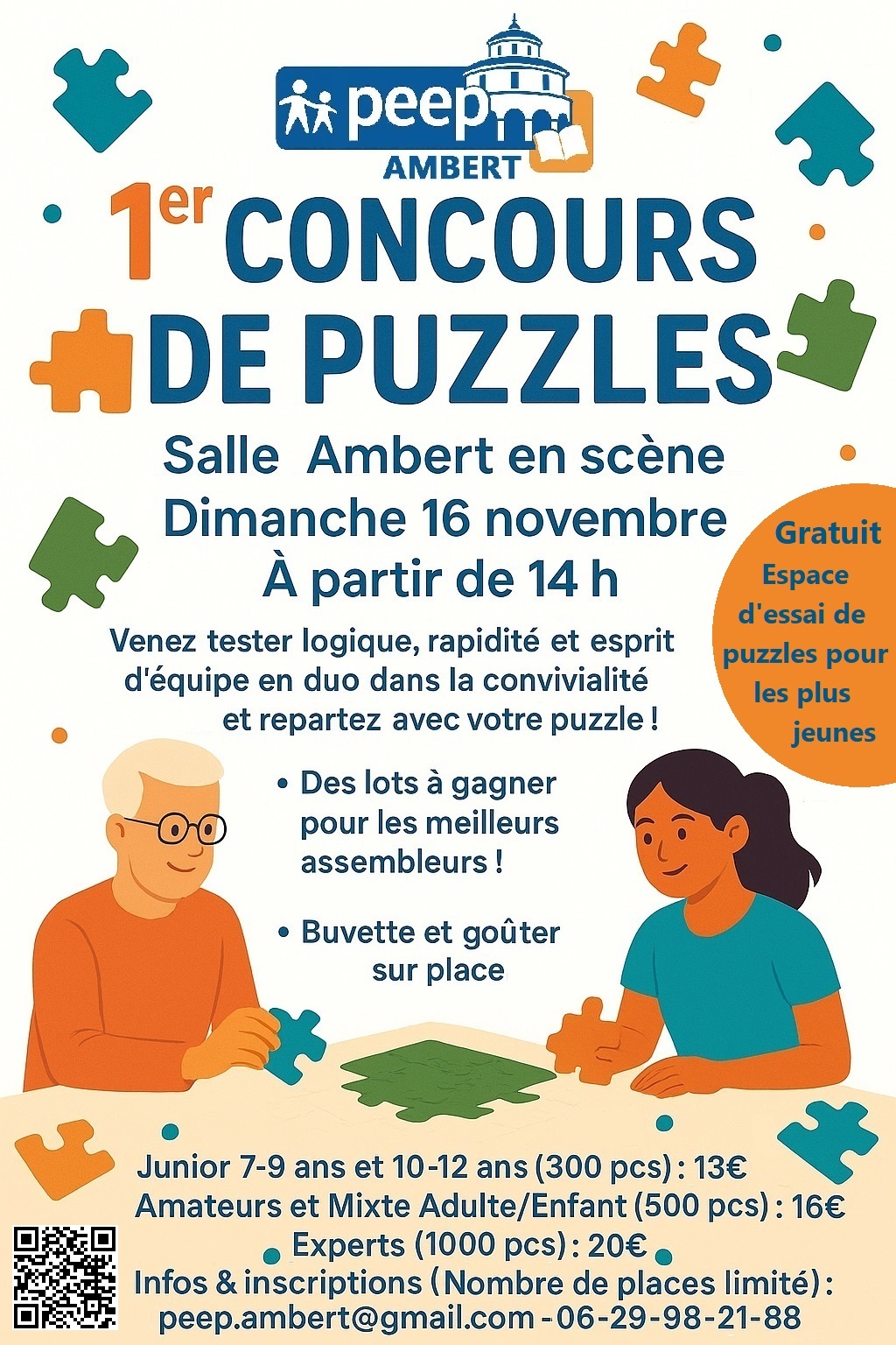 Premier concours de puzzles // Ambert