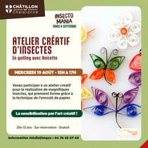 Atelier créatif : Insectes en quilling