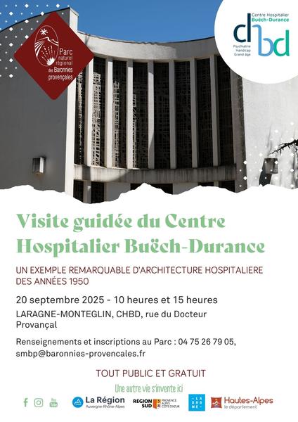 - © Parc naturel régional des Baronnies provençales Journées Européennes du Patrimoine : visite guidée du centre hospitalier Buëch-Durance, un exemple remarquable d'architecture hospitalière des années 1950_Laragne-Montéglin - © Parc naturel régional des Baronnies provençales