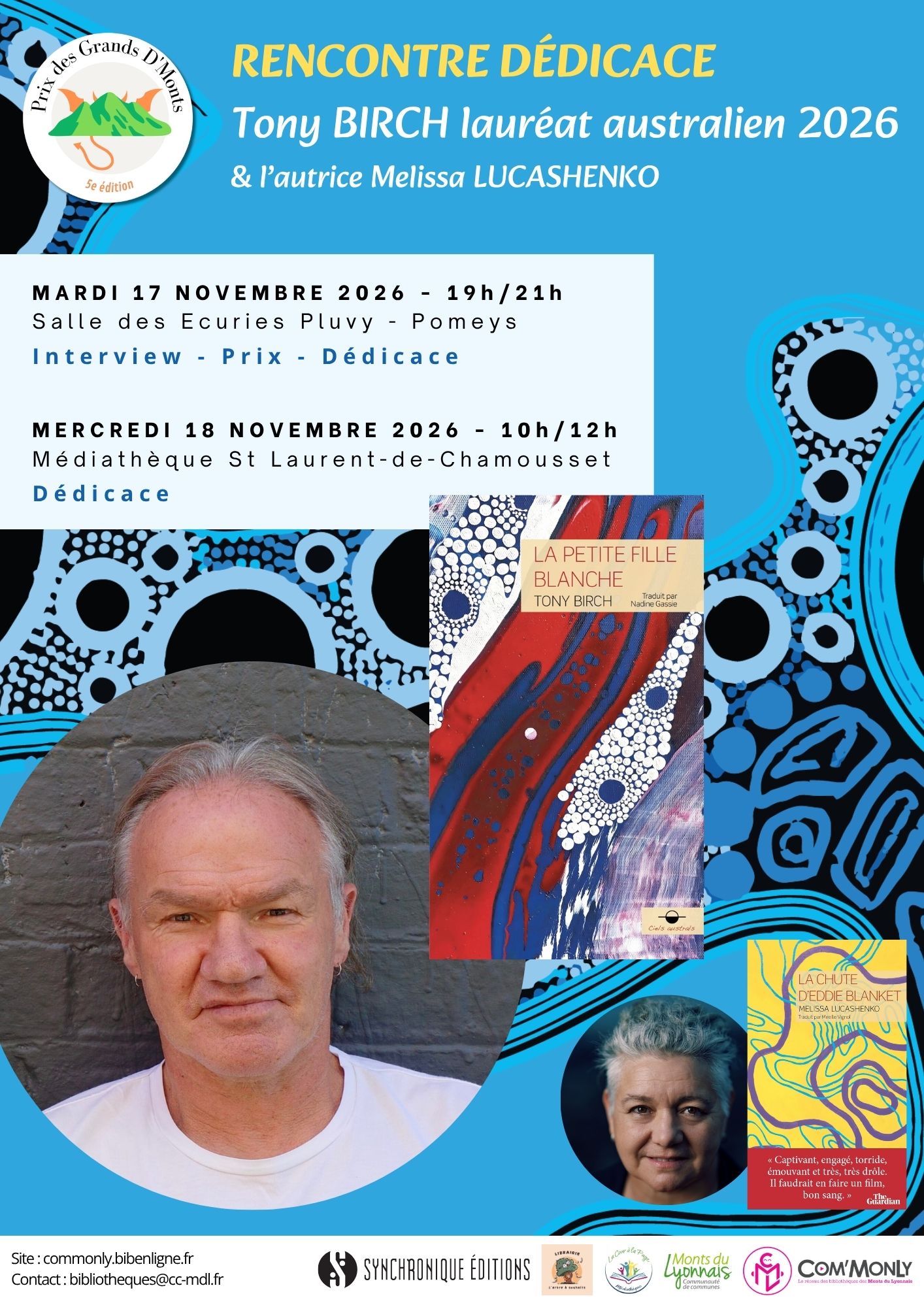 Rencontre dédicace avec le lauréat australien 2026 Tony BIRCH