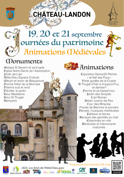 Fête médiévale du 19 au 21 septembre 2025 Château-Landon