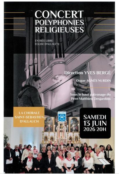 Concert Polyphonies Religieuses