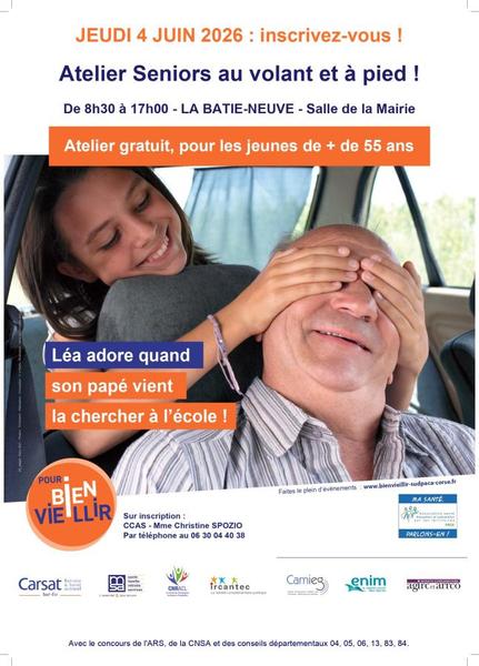 Atelier Seniors Au volant et à pied !