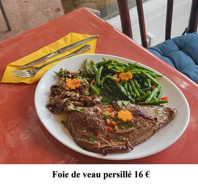 Foie de veau 16 €