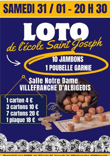 Loto de l'Ecole Saint Joseph